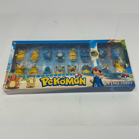 Pokémon Action Figures + Accessories Building Bricks Toy Minifigure 16+ Pcs Lot - Picture 2 of 7